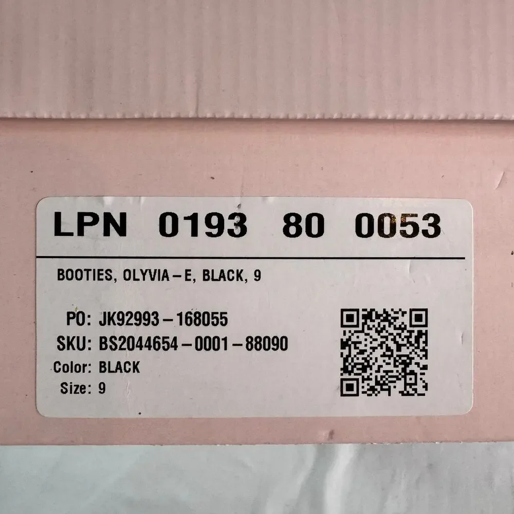 JustFab Olivia-E Black Ankle Booties Sz 9 Pointed Toe Block Heel Zip NIB - Picture 9 of 10